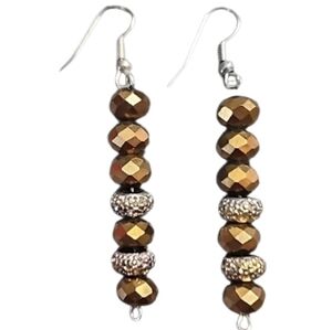 💥4 for $20💥Elegant Brown Beaded Earrings